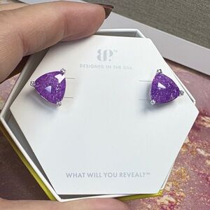 Purple Stud Earrings
